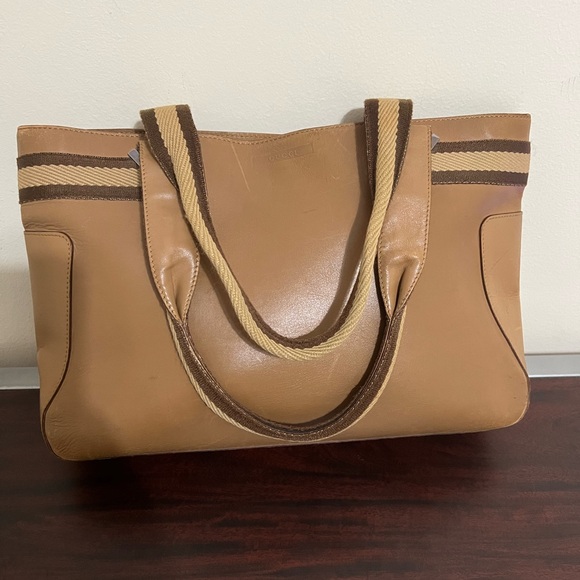 TAN GUCCI LEATHER TOTE - Picture 7 of 16